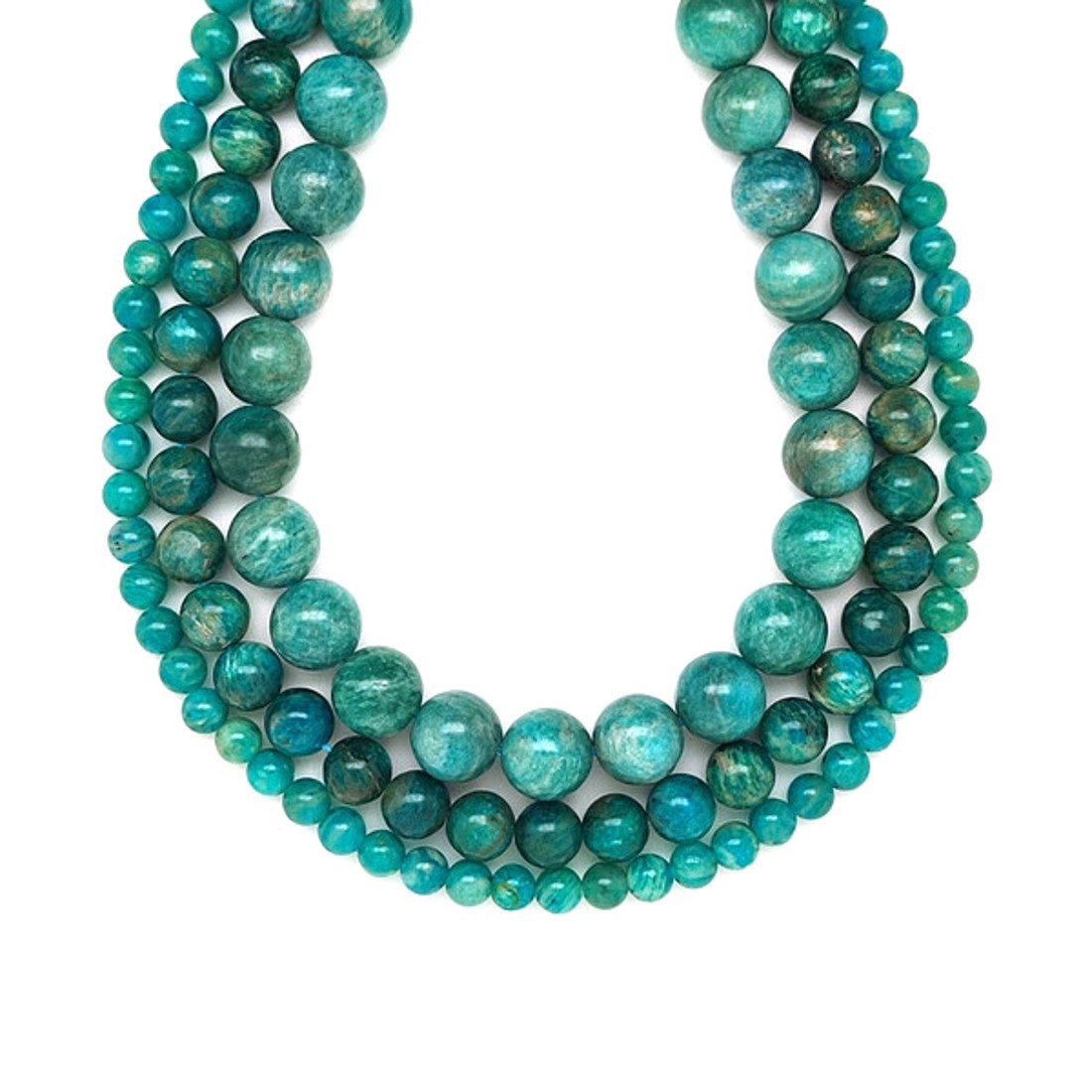 Amazonit orosz golyó 8-9mm � ékszerkészítő alapanyag (füzér) - kellékek & szerszámok - ásvány alapanyag - ásványfüzér - Meska.hu