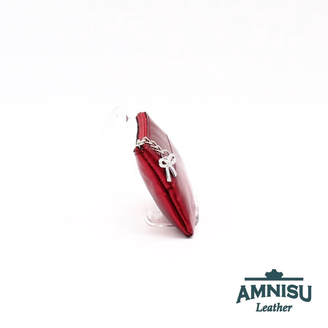 Metál bordó ívelt egy cipzáras kulcstartó C5006 - táska & tok - kulcstartó & táskadísz - kulcstartó - Meska.hu