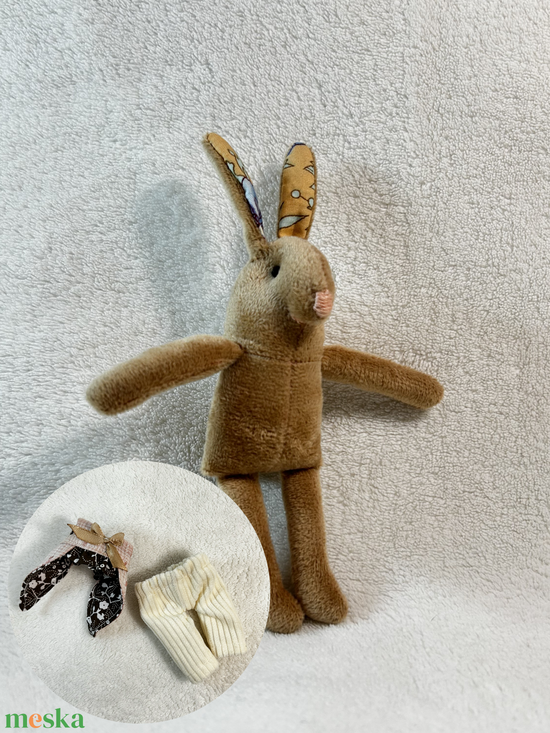 Karamell Nyuszi Plüss - játék & sport - plüssállat & játékfigura - nyuszi - Meska.hu