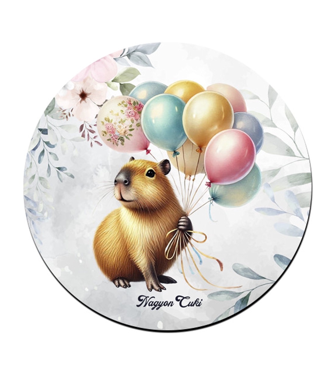 Cuki lufis capybara mintás pohár alátét -  - Meska.hu