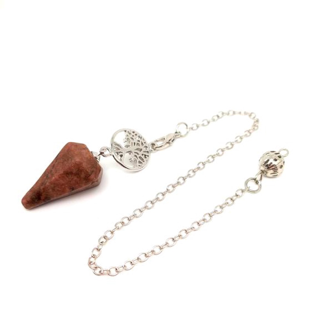 Inga hatlap életfa rodonit 1,5x2,5cm - otthon & életmód - dekoráció - spiritualitás - inga - Meska.hu