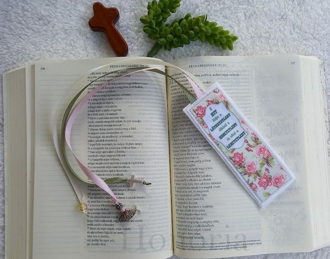 Keresztény, idézetes könyvjelző (a HIT..) - könyv & zene - könyvjelző - Meska.hu