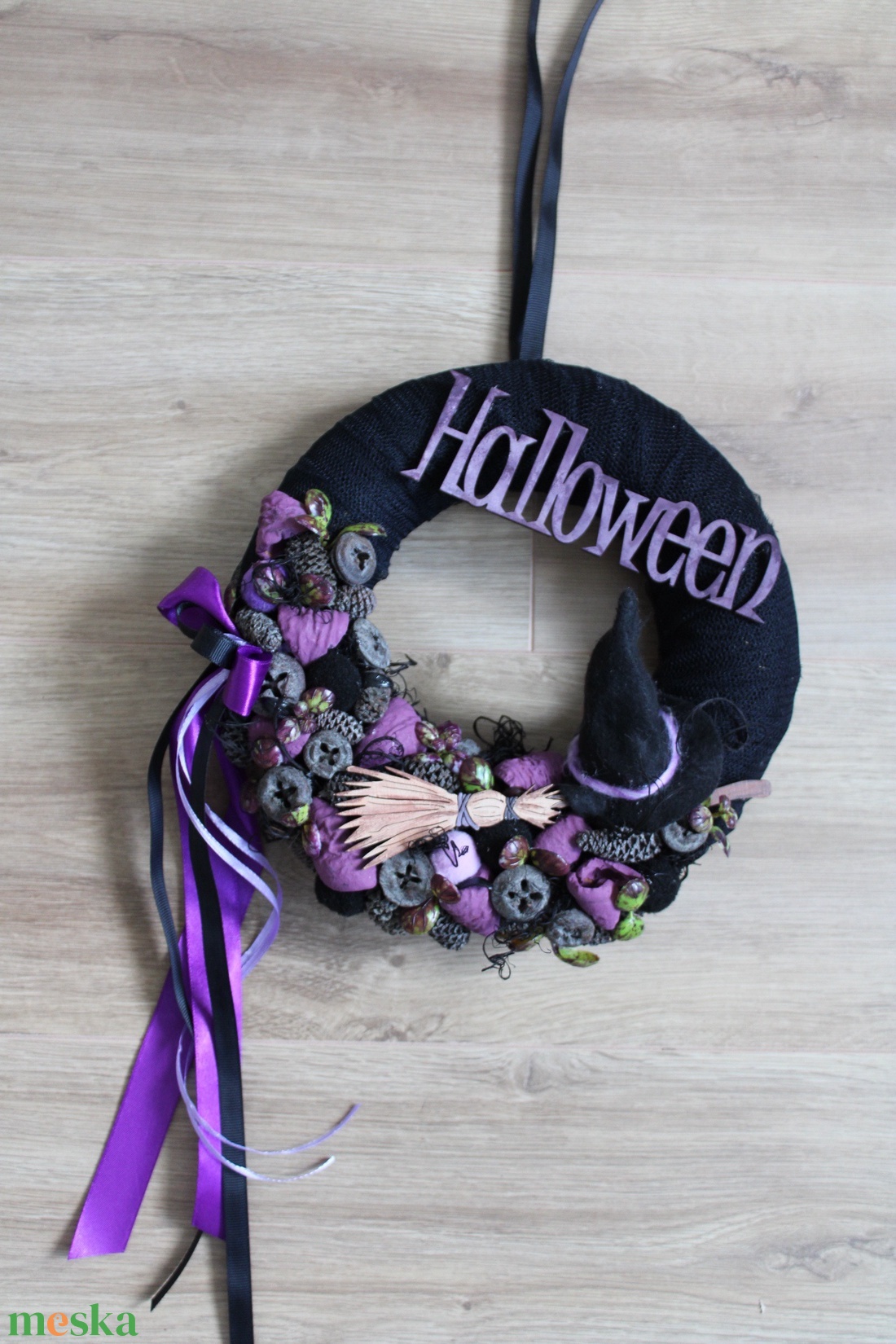 Boszis Halloween ajtódísz  - otthon & életmód - dekoráció - halloween - halloweeni ajtódíszek és ablakdíszek - Meska.hu