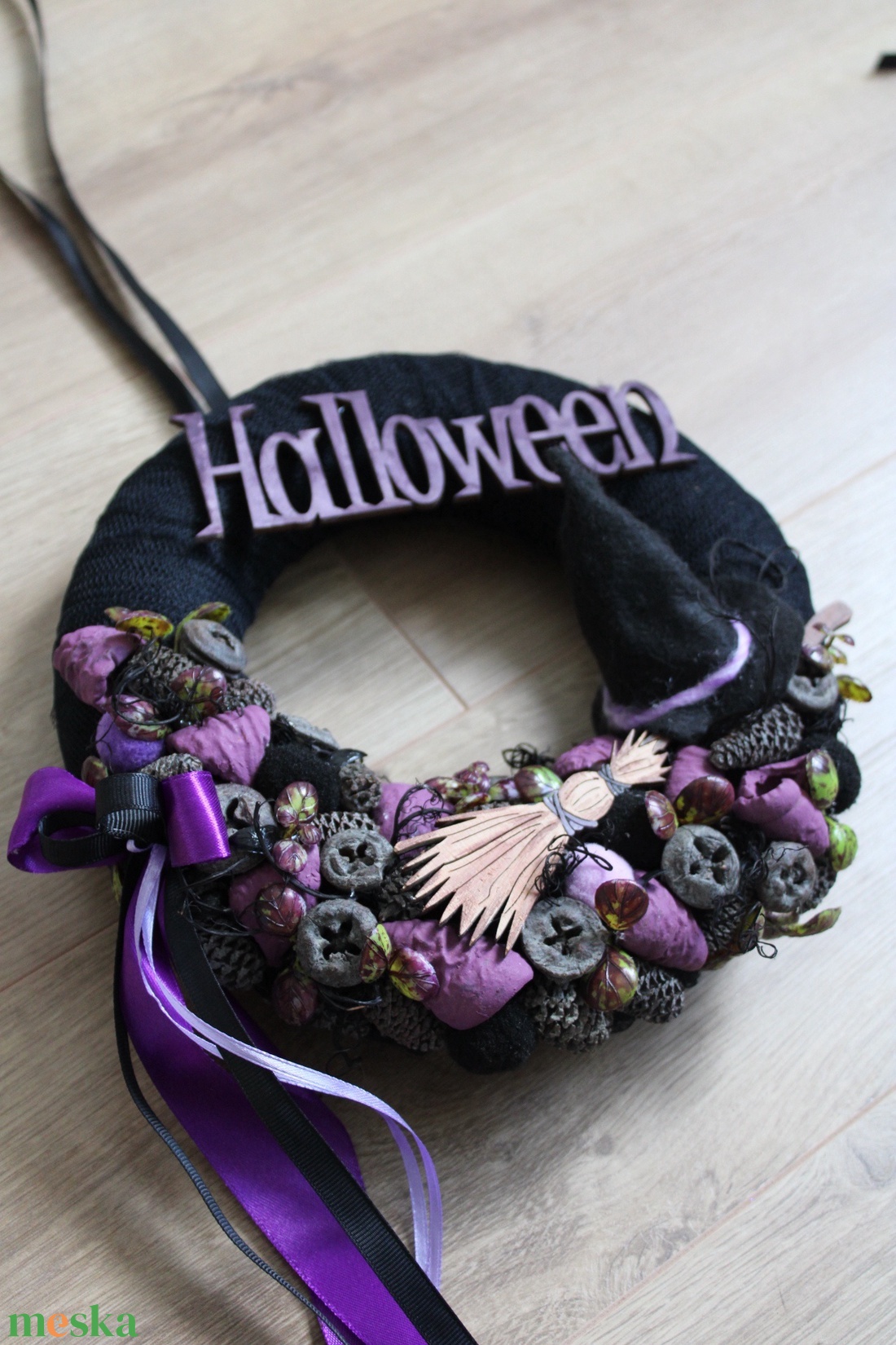 Boszis Halloween ajtódísz  - otthon & életmód - dekoráció - halloween - halloweeni ajtódíszek és ablakdíszek - Meska.hu