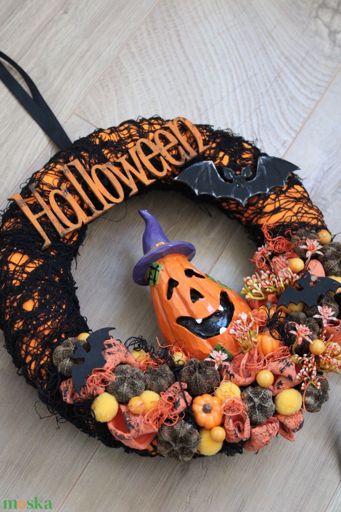 Halloween-i ajtódísz - otthon & életmód - dekoráció - halloween - halloweeni ajtódíszek és ablakdíszek - Meska.hu Halloween-i ajtódísz - otthon & életmód - dekoráció - halloween - halloweeni ajtódíszek és ablakdíszek - Meska.hu