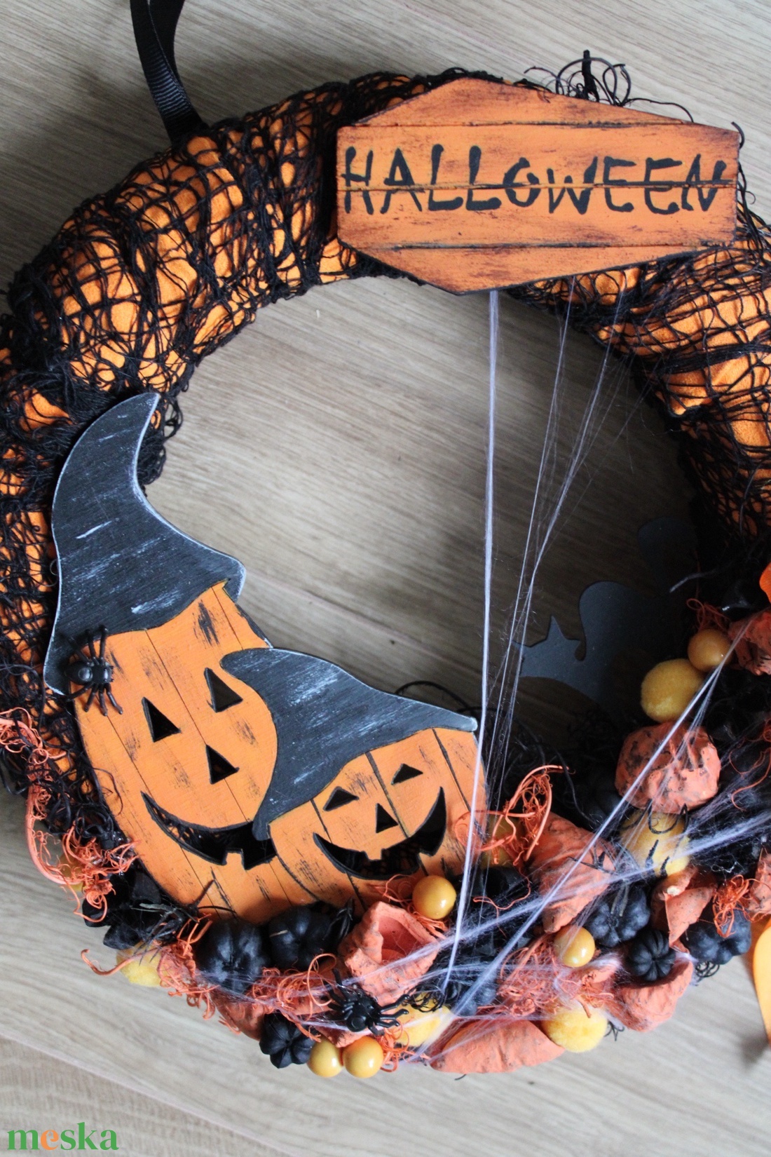 Halloween-i ajtódísz - otthon & életmód - dekoráció - halloween - halloweeni ajtódíszek és ablakdíszek - Meska.hu Halloween-i ajtódísz - otthon & életmód - dekoráció - halloween - halloweeni ajtódíszek és ablakdíszek - Meska.hu