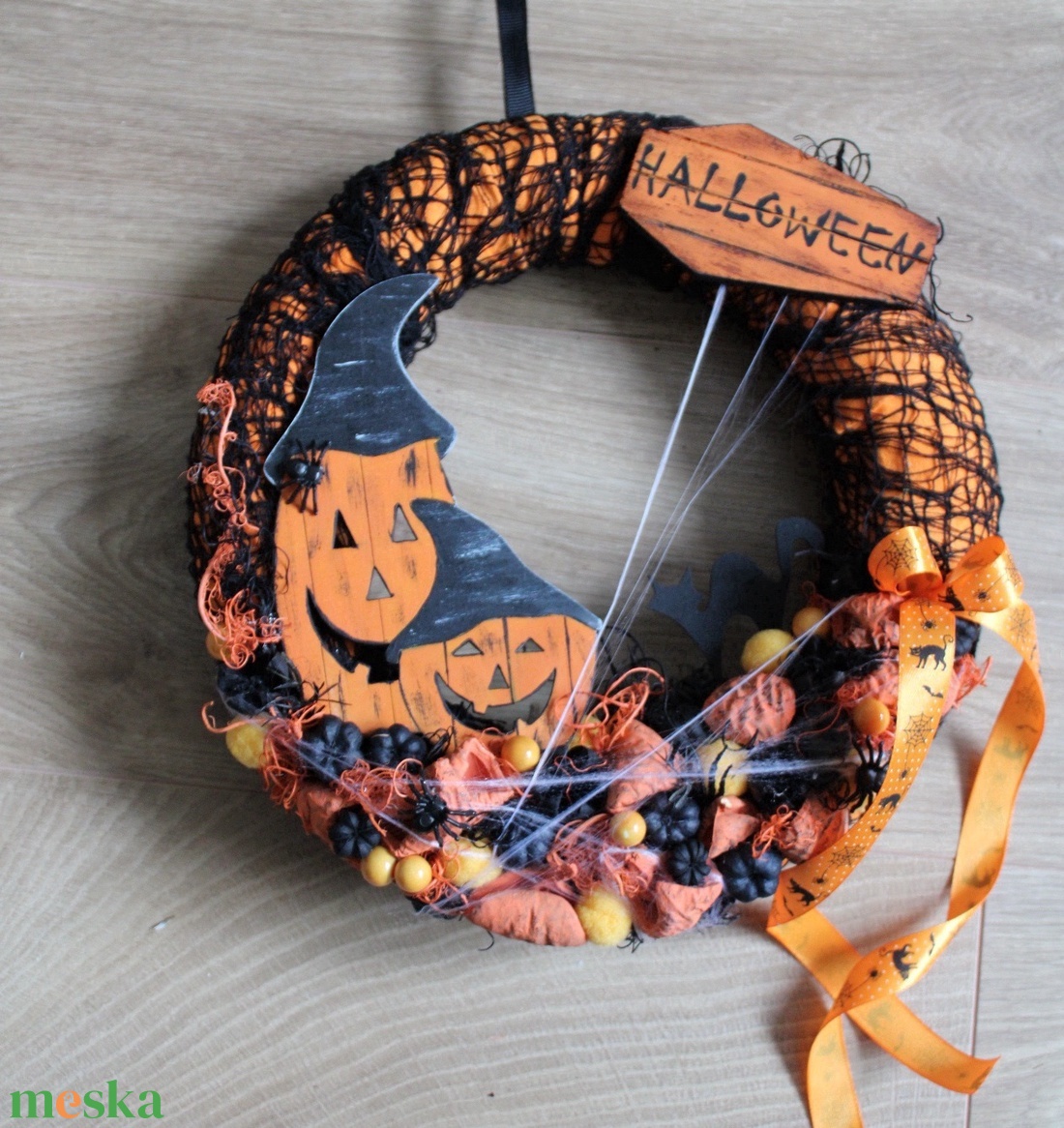 Halloween-i ajtódísz - otthon & életmód - dekoráció - halloween - halloweeni ajtódíszek és ablakdíszek - Meska.hu Halloween-i ajtódísz - otthon & életmód - dekoráció - halloween - halloweeni ajtódíszek és ablakdíszek - Meska.hu