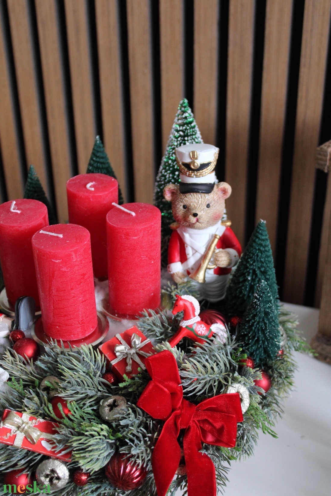 Adventi koszorú  - karácsony - adventi díszek - adventi koszorú - Meska.hu