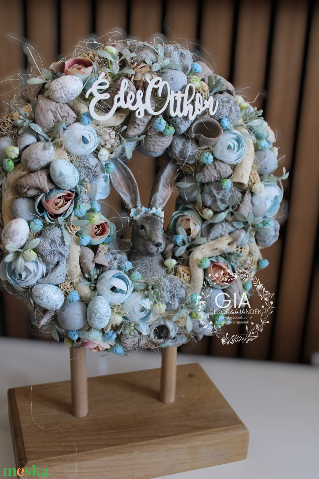 Húsvéti nyuszis ajtódísz  - otthon & életmód - dekoráció - ajtó- és ablak dekoráció - ajtódísz & kopogtató - Meska.hu