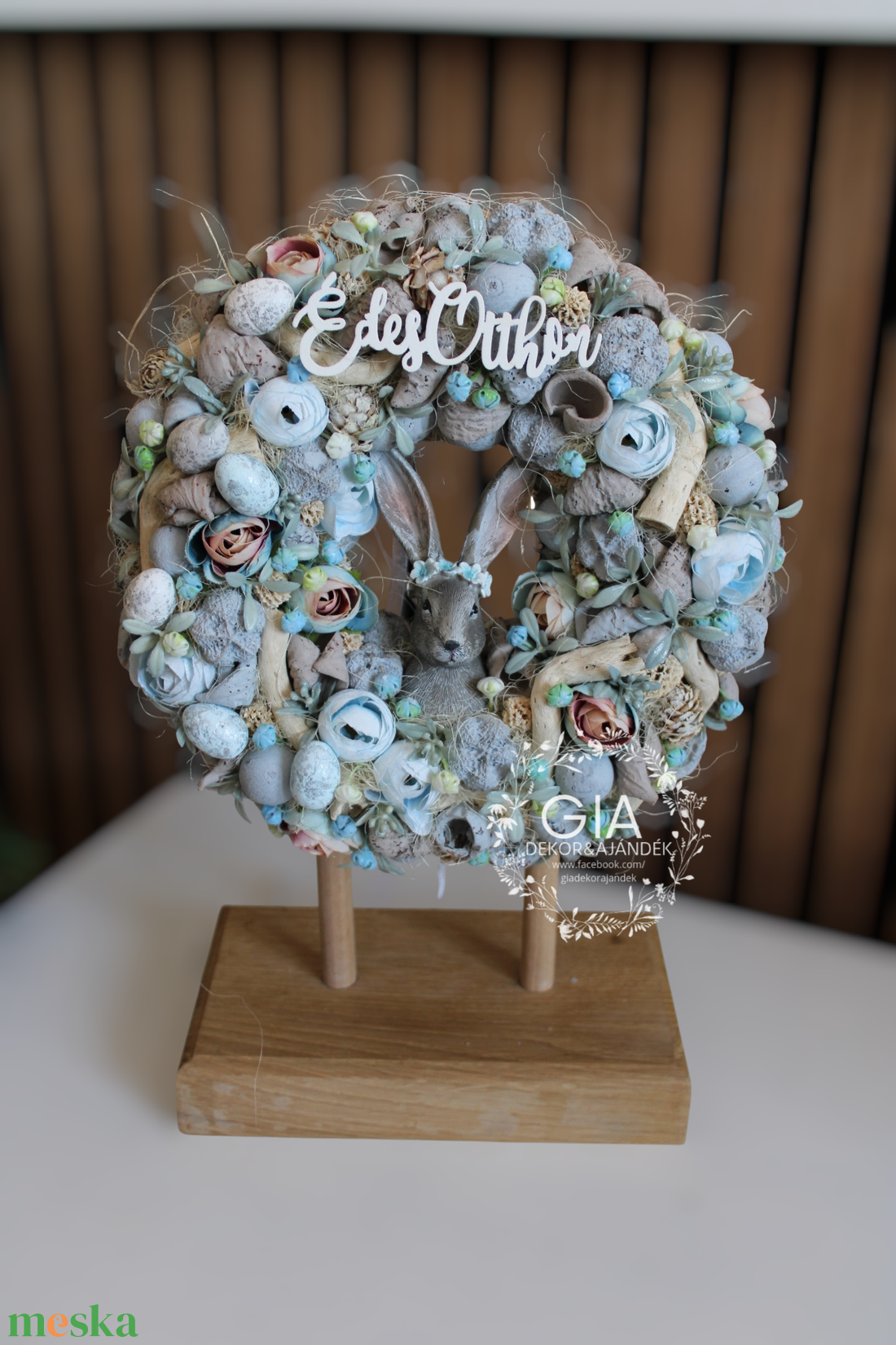 Húsvéti nyuszis ajtódísz  - otthon & életmód - dekoráció - ajtó- és ablak dekoráció - ajtódísz & kopogtató - Meska.hu