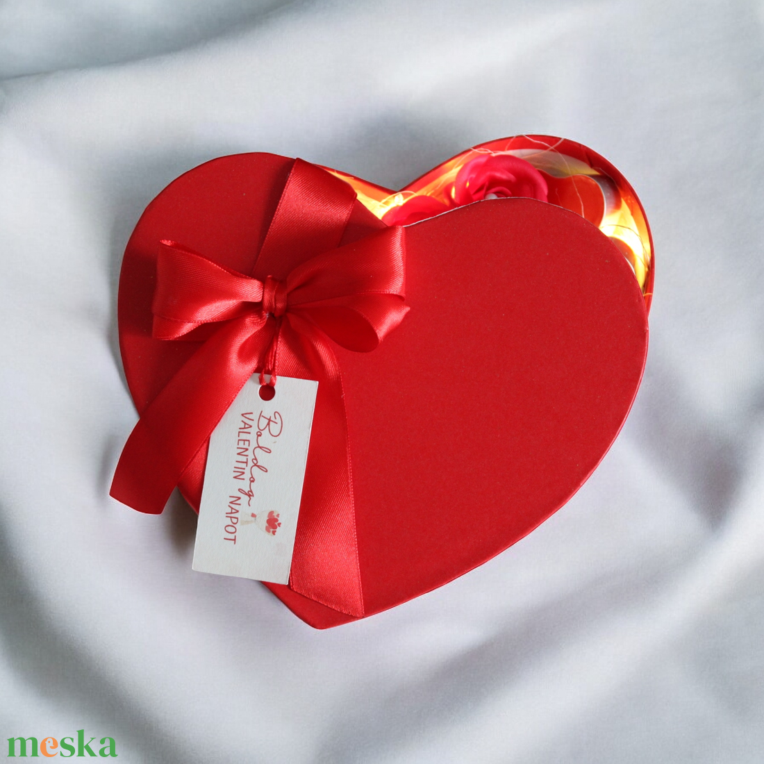 Valentin napi illatos szappanrózsa box - otthon & életmód - virágdekoráció - virágok - virágbox - Meska.hu