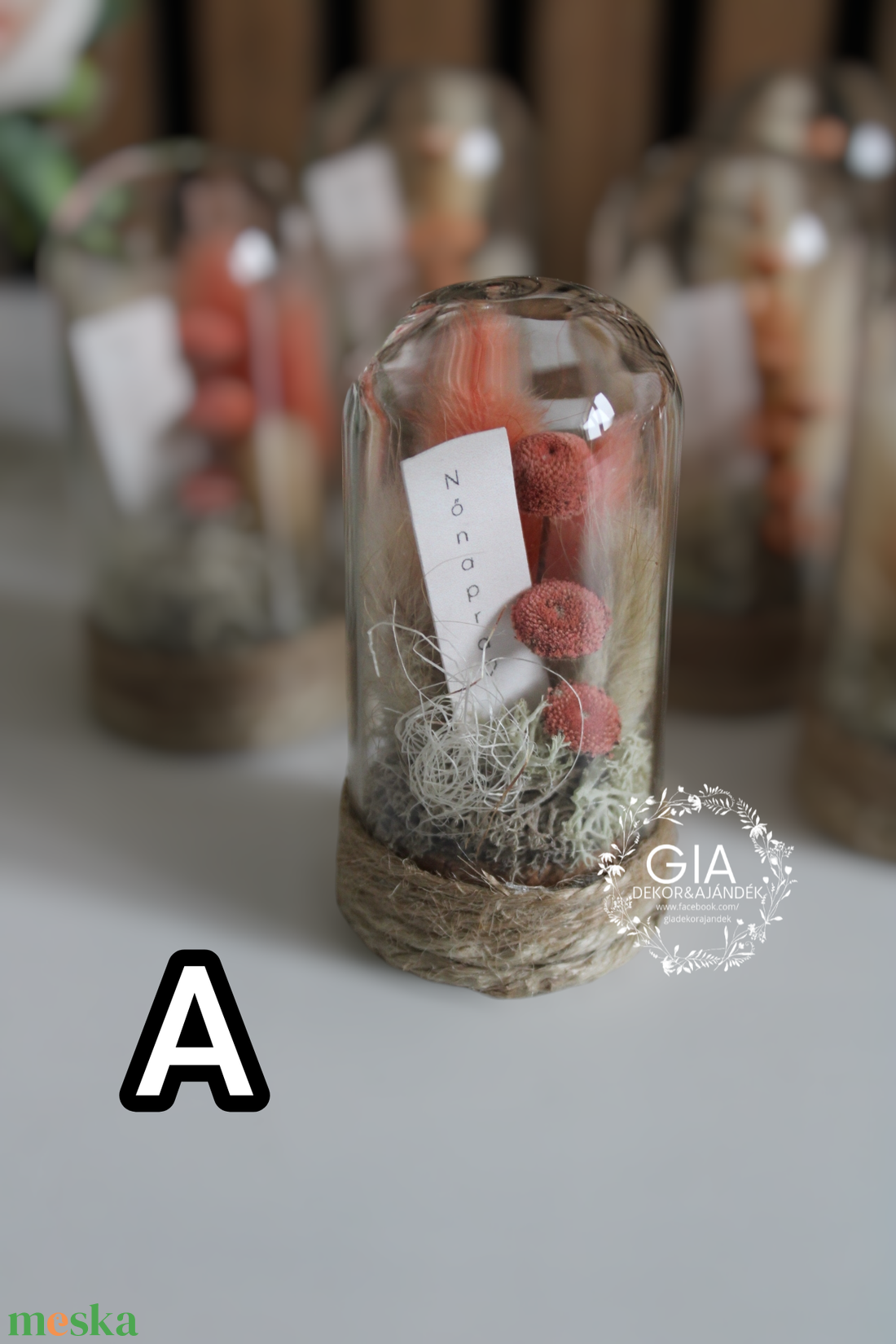 Apró, kedvesség nőnapra - otthon & életmód - dekoráció - asztal és polc dekoráció - díszüveg - Meska.hu