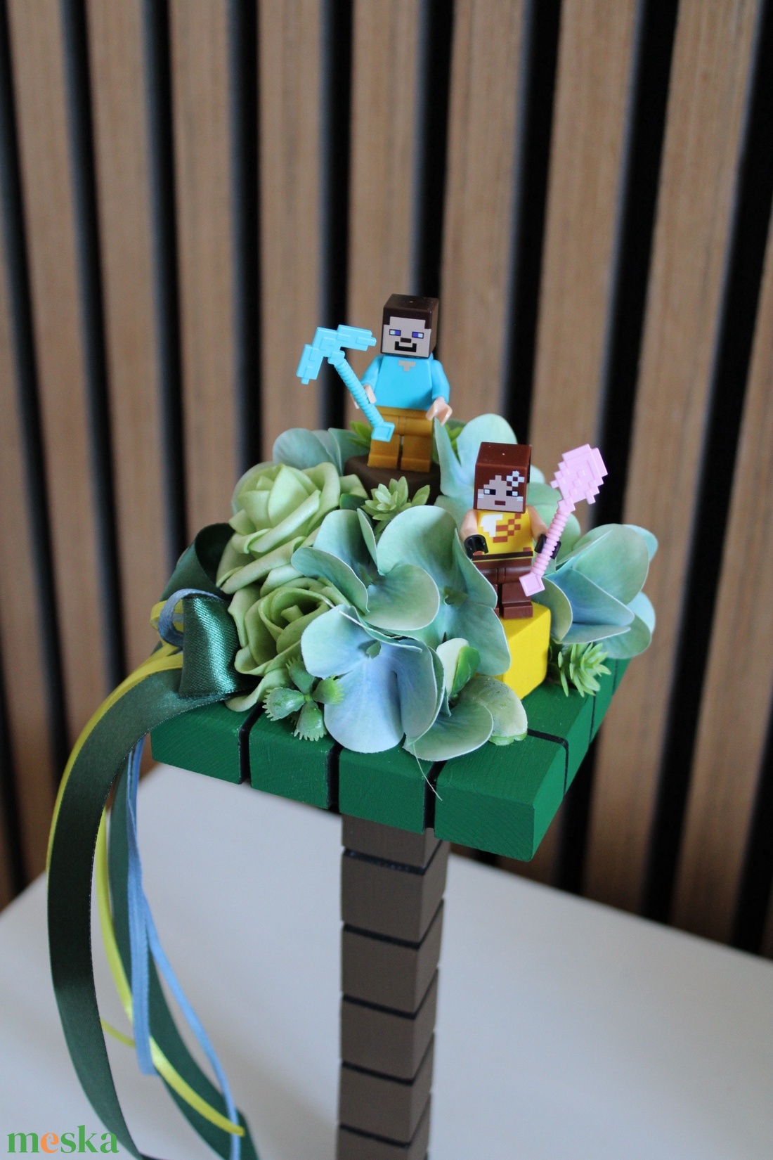 Egyedi Minecraft ballagási csokor - otthon & életmód - virágdekoráció - virágok - virágcsokor - Meska.hu