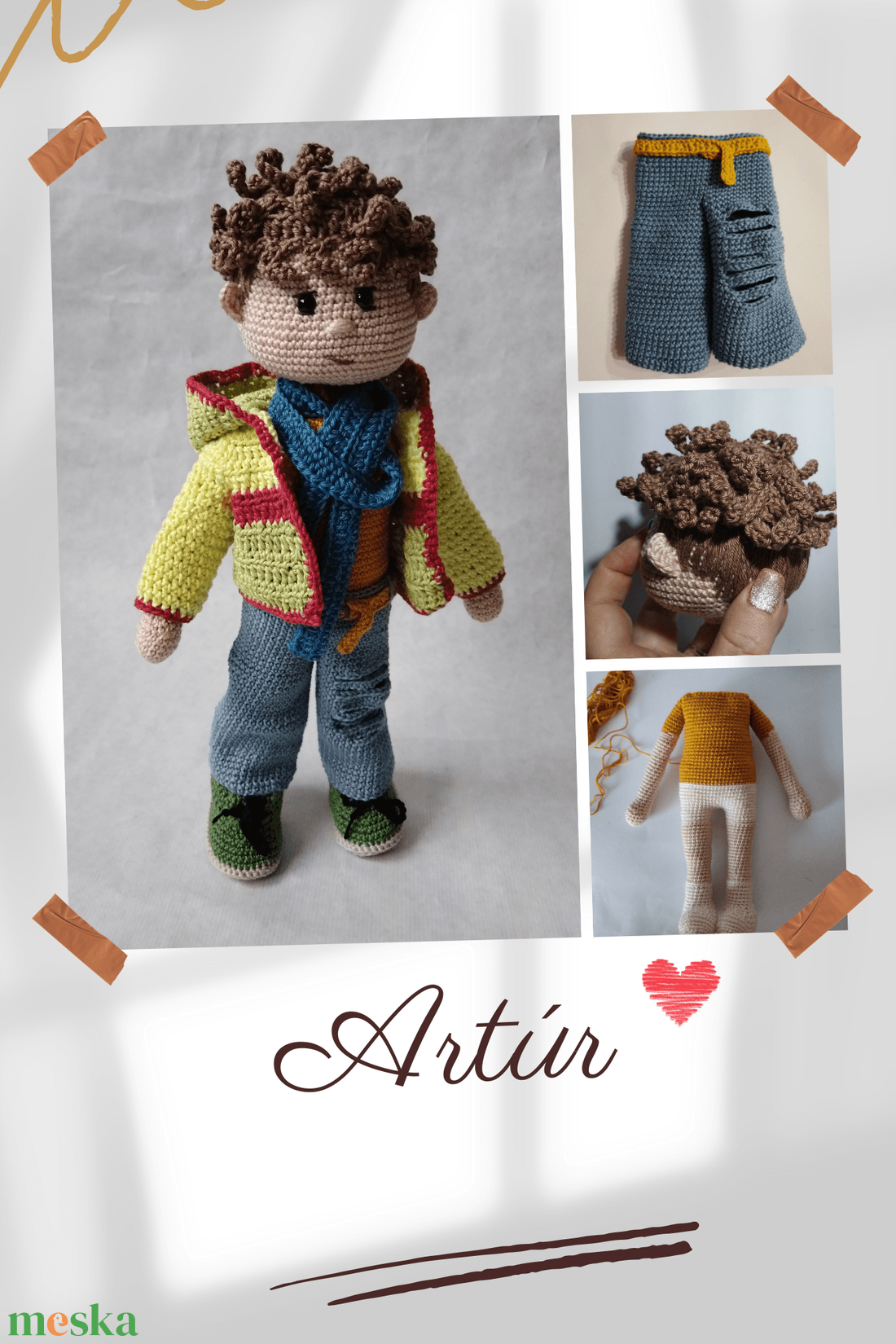 Artúr mintaleírás pdf - diy (csináld magad) - szabásminta, útmutató - horgolási minta - Meska.hu Artúr mintaleírás pdf - diy (csináld magad) - szabásminta, útmutató - horgolási minta - Meska.hu