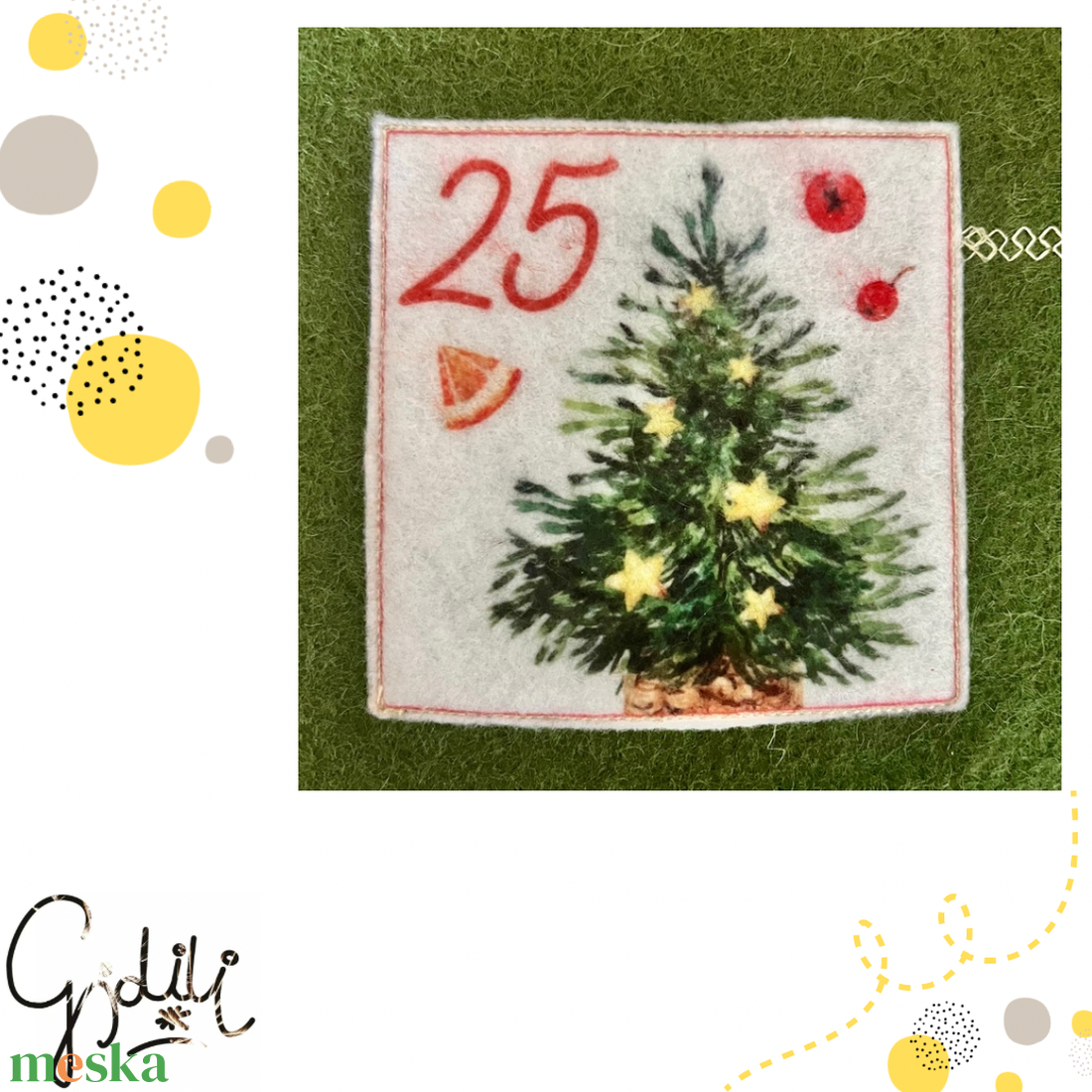 Adventi lépegető kalendárium - karácsony - adventi díszek - adventi naptár - Meska.hu