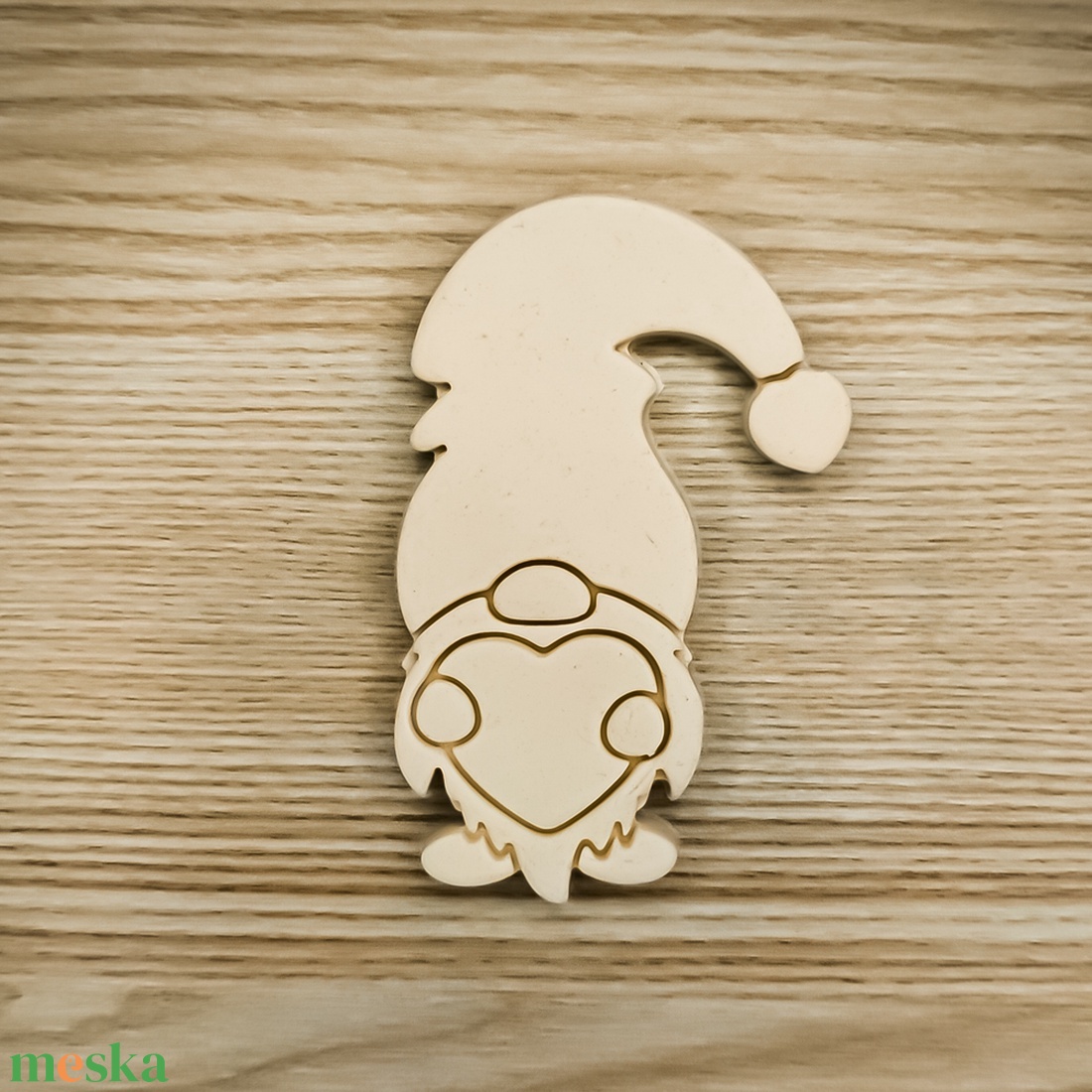 Sütikiszúró - Szivecskés karácsonyi manó - otthon & életmód - konyhafelszerelés, tálalás - sütés, főzés - sütikiszúró - Meska.hu