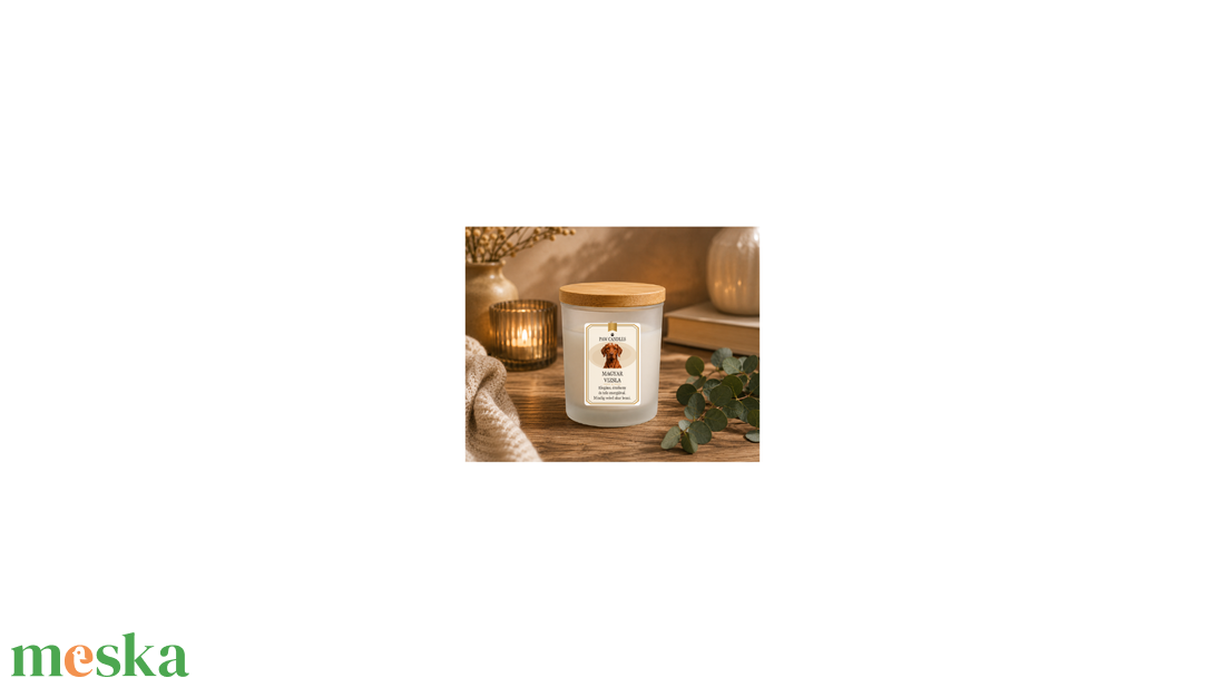 MAGYAR VIZSLA - Kézműves szójaviasz illatgyertya - PAW CANDLES COLLECTION - Natúr, illatmentes - otthon & életmód - gyertya, illat, aroma - mécses és mécsestartó - Meska.hu