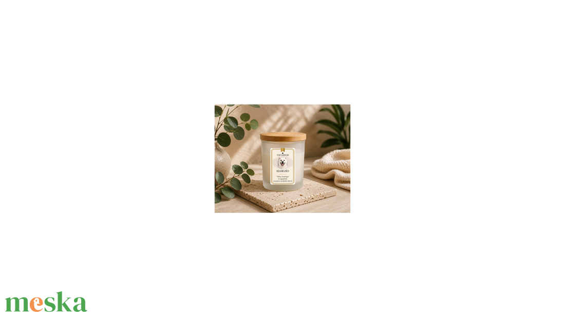 SZAMOJÉD - Kézműves szójaviasz illatgyertya - PAW CANDLES COLLECTION - Trópusi gyümölcs illattal - otthon & életmód - gyertya, illat, aroma - mécses és mécsestartó - Meska.hu