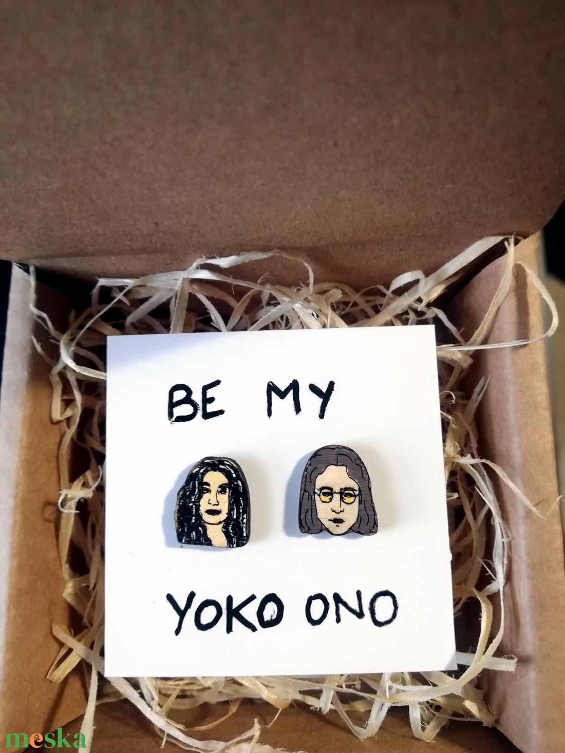 Lennon és Ono (Be my Yoko Ono) fülbevaló - ékszer - fülbevaló - pötty fülbevaló - Meska.hu Lennon és Ono (Be my Yoko Ono) fülbevaló - ékszer - fülbevaló - pötty fülbevaló - Meska.hu