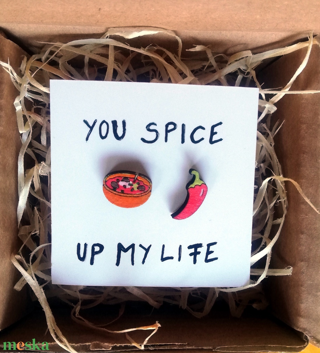 Gulyás és Paprika Fa Kézzel Festett Fülbevaló Ékszer Bármely Alkalomra Hétköznapokra Vicces Mókás Egyedi Ajándék - ékszer - fülbevaló - pötty fülbevaló - Meska.hu Gulyás és Paprika Fa Kézzel Festett Fülbevaló Ékszer Bármely Alkalomra Hétköznapokra Vicces Mókás Egyedi Ajándék - ékszer - fülbevaló - pötty fülbevaló - Meska.hu
