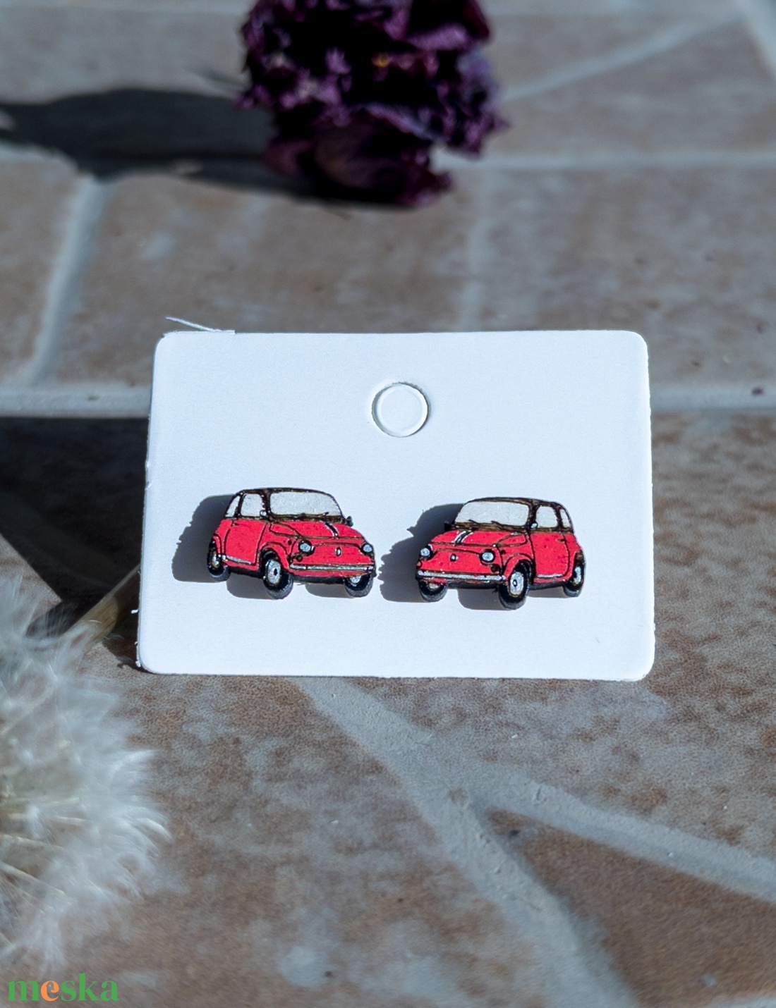 Fiat 500 autós fülbevaló - ékszer - fülbevaló - pötty fülbevaló - Meska.hu Fiat 500 autós fülbevaló - ékszer - fülbevaló - pötty fülbevaló - Meska.hu