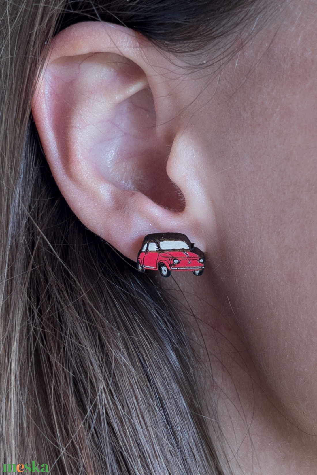 Fiat 500 autós fülbevaló - ékszer - fülbevaló - pötty fülbevaló - Meska.hu Fiat 500 autós fülbevaló - ékszer - fülbevaló - pötty fülbevaló - Meska.hu
