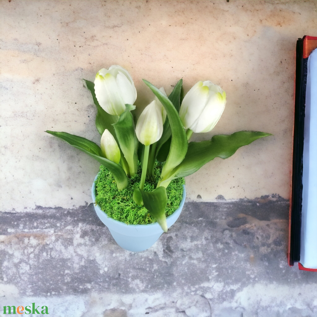 Élethű fehér tulipánok kaspóban TUE515FH - otthon & életmód - dekoráció - virágdísz és tartó - csokor & virágdísz - Meska.hu Élethű fehér tulipánok kaspóban TUE515FH - otthon & életmód - dekoráció - virágdísz és tartó - csokor & virágdísz - Meska.hu