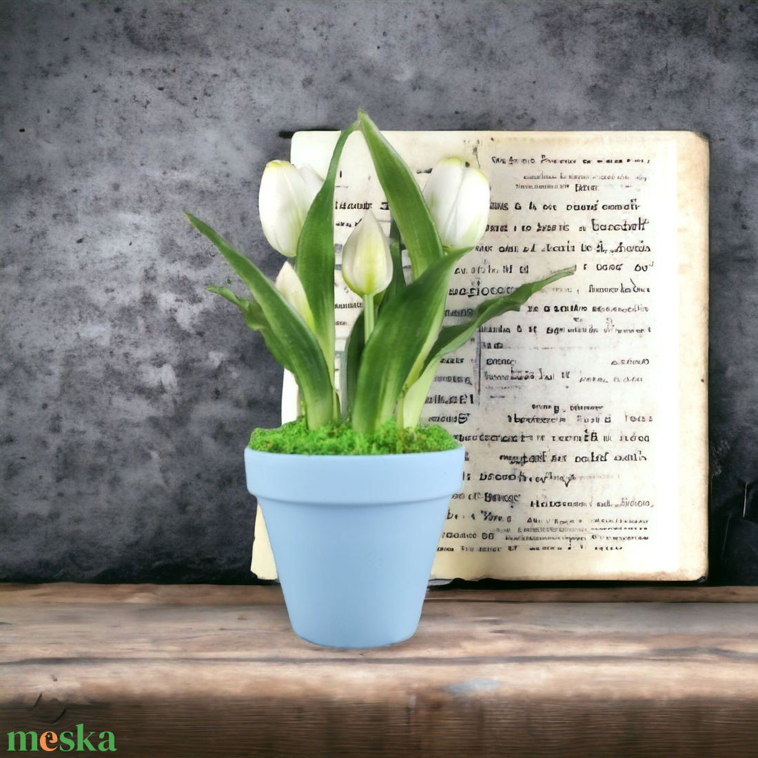 Élethű fehér tulipánok kaspóban TUE515FH - otthon & életmód - dekoráció - virágdísz és tartó - csokor & virágdísz - Meska.hu Élethű fehér tulipánok kaspóban TUE515FH - otthon & életmód - dekoráció - virágdísz és tartó - csokor & virágdísz - Meska.hu