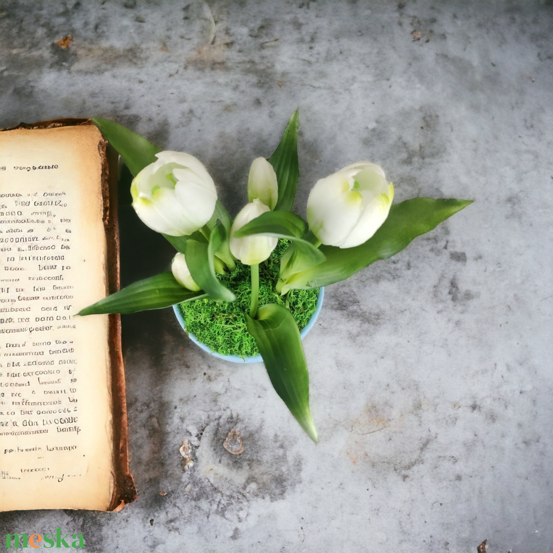 Élethű fehér tulipánok kaspóban TUE515FH - otthon & életmód - dekoráció - virágdísz és tartó - csokor & virágdísz - Meska.hu Élethű fehér tulipánok kaspóban TUE515FH - otthon & életmód - dekoráció - virágdísz és tartó - csokor & virágdísz - Meska.hu
