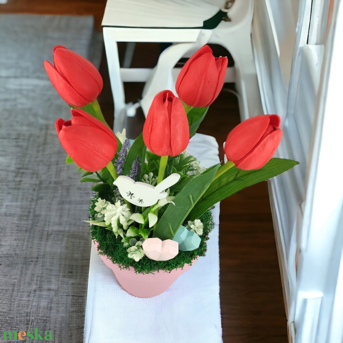 Piros tulipánok kaspóban TUG545PS - otthon & életmód - dekoráció - virágdísz és tartó - csokor & virágdísz - Meska.hu Piros tulipánok kaspóban TUG545PS - otthon & életmód - dekoráció - virágdísz és tartó - csokor & virágdísz - Meska.hu