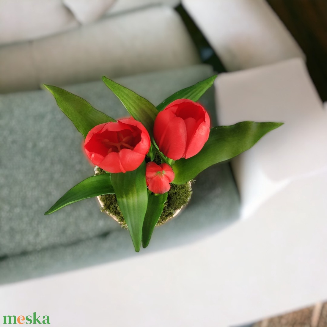 Élethű piros tulipánok kaspóban TUE524PS - otthon & életmód - dekoráció - virágdísz és tartó - csokor & virágdísz - Meska.hu Élethű piros tulipánok kaspóban TUE524PS - otthon & életmód - dekoráció - virágdísz és tartó - csokor & virágdísz - Meska.hu