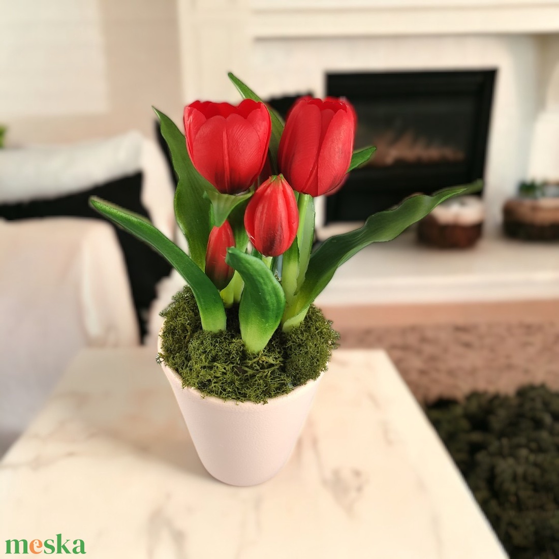 Élethű piros tulipánok kaspóban TUE524PS - otthon & életmód - dekoráció - virágdísz és tartó - csokor & virágdísz - Meska.hu Élethű piros tulipánok kaspóban TUE524PS - otthon & életmód - dekoráció - virágdísz és tartó - csokor & virágdísz - Meska.hu