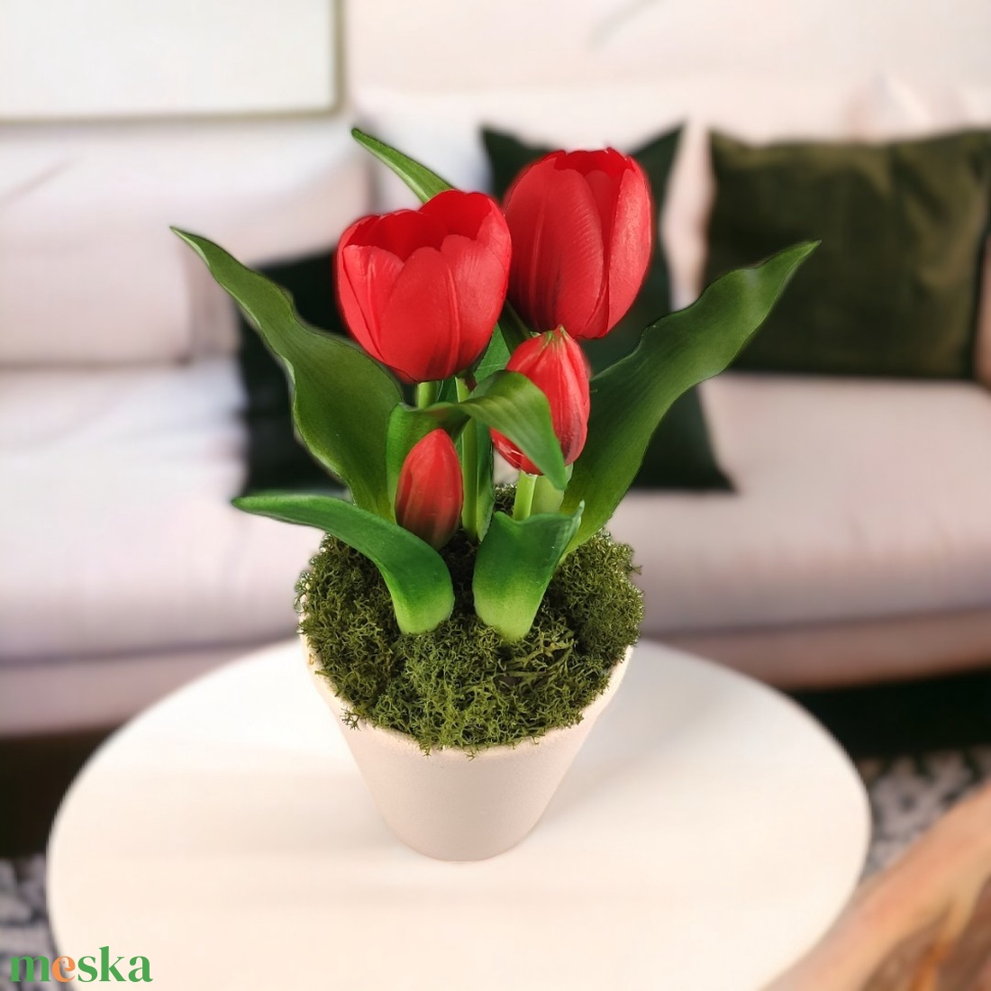 Élethű piros tulipánok kaspóban TUE524PS - otthon & életmód - dekoráció - virágdísz és tartó - csokor & virágdísz - Meska.hu Élethű piros tulipánok kaspóban TUE524PS - otthon & életmód - dekoráció - virágdísz és tartó - csokor & virágdísz - Meska.hu