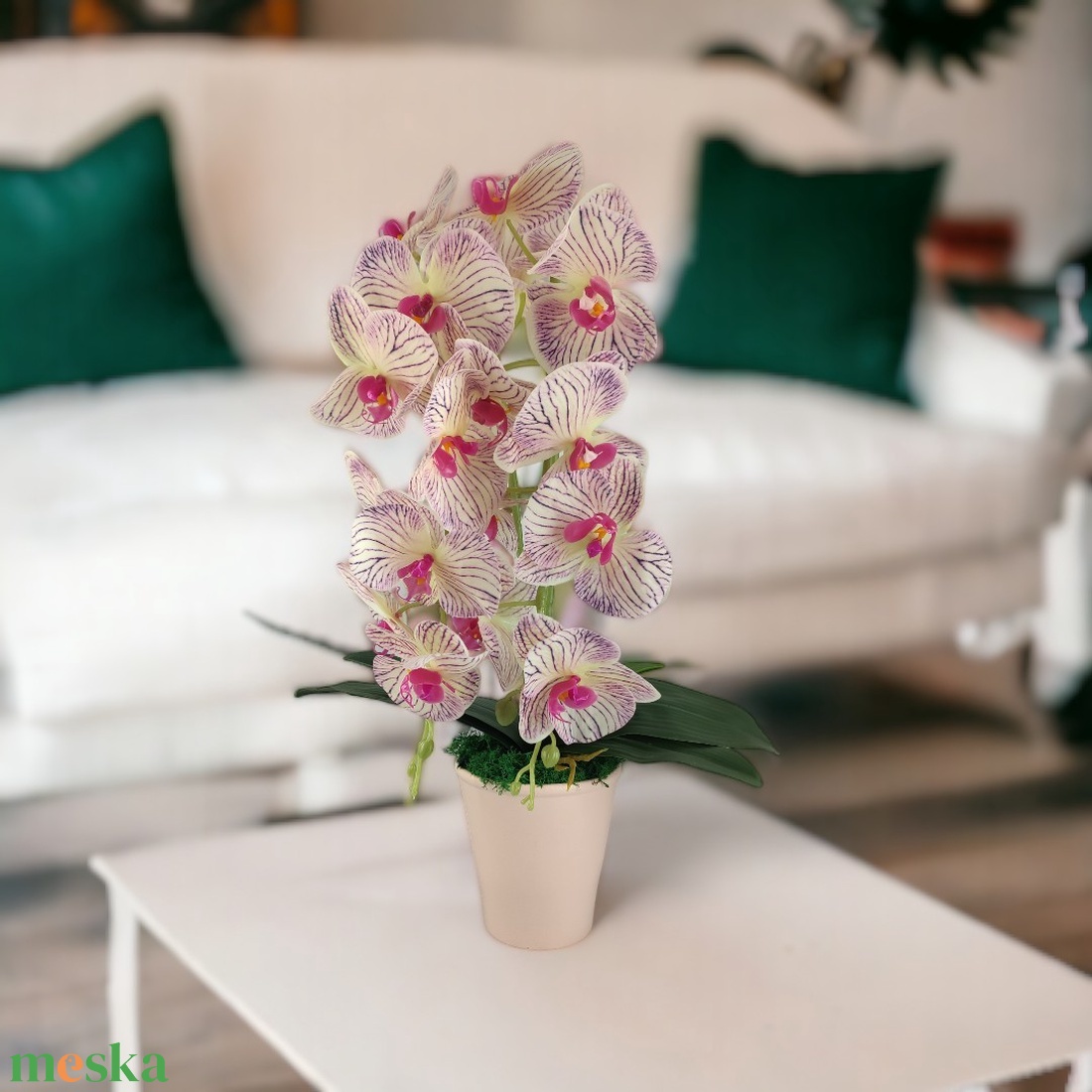Nagy méretű krém, lila kétszálas orchidea OR206KRLI - otthon & életmód - dekoráció - virágdísz és tartó - csokor & virágdísz - Meska.hu Nagy méretű krém, lila kétszálas orchidea OR206KRLI - otthon & életmód - dekoráció - virágdísz és tartó - csokor & virágdísz - Meska.hu