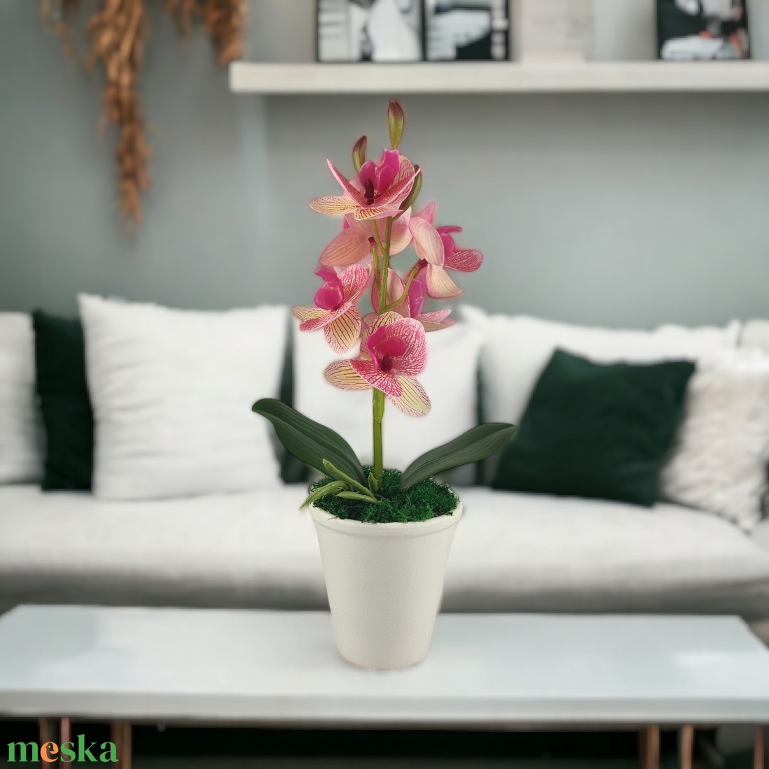 Rózsaszín cirmos mini orchidea pasztellszínű agyagkaspóban ORM111RS - otthon & életmód - dekoráció - virágdísz és tartó - csokor & virágdísz - Meska.hu Rózsaszín cirmos mini orchidea pasztellszínű agyagkaspóban ORM111RS - otthon & életmód - dekoráció - virágdísz és tartó - csokor & virágdísz - Meska.hu