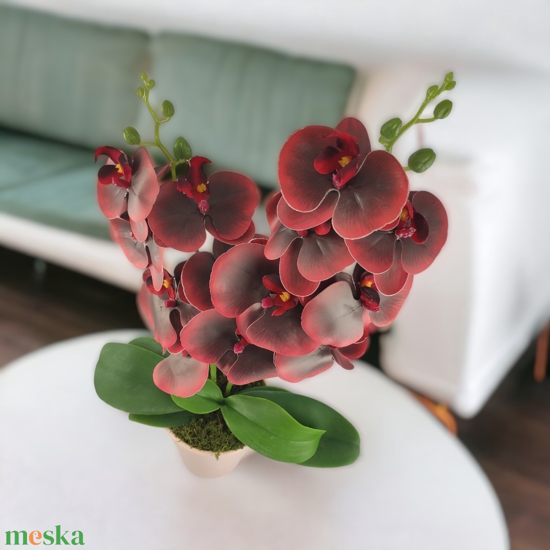 Nagy méretű burgundi kétszálas orchidea OR207BO - otthon & életmód - dekoráció - virágdísz és tartó - csokor & virágdísz - Meska.hu Nagy méretű burgundi kétszálas orchidea OR207BO - otthon & életmód - dekoráció - virágdísz és tartó - csokor & virágdísz - Meska.hu