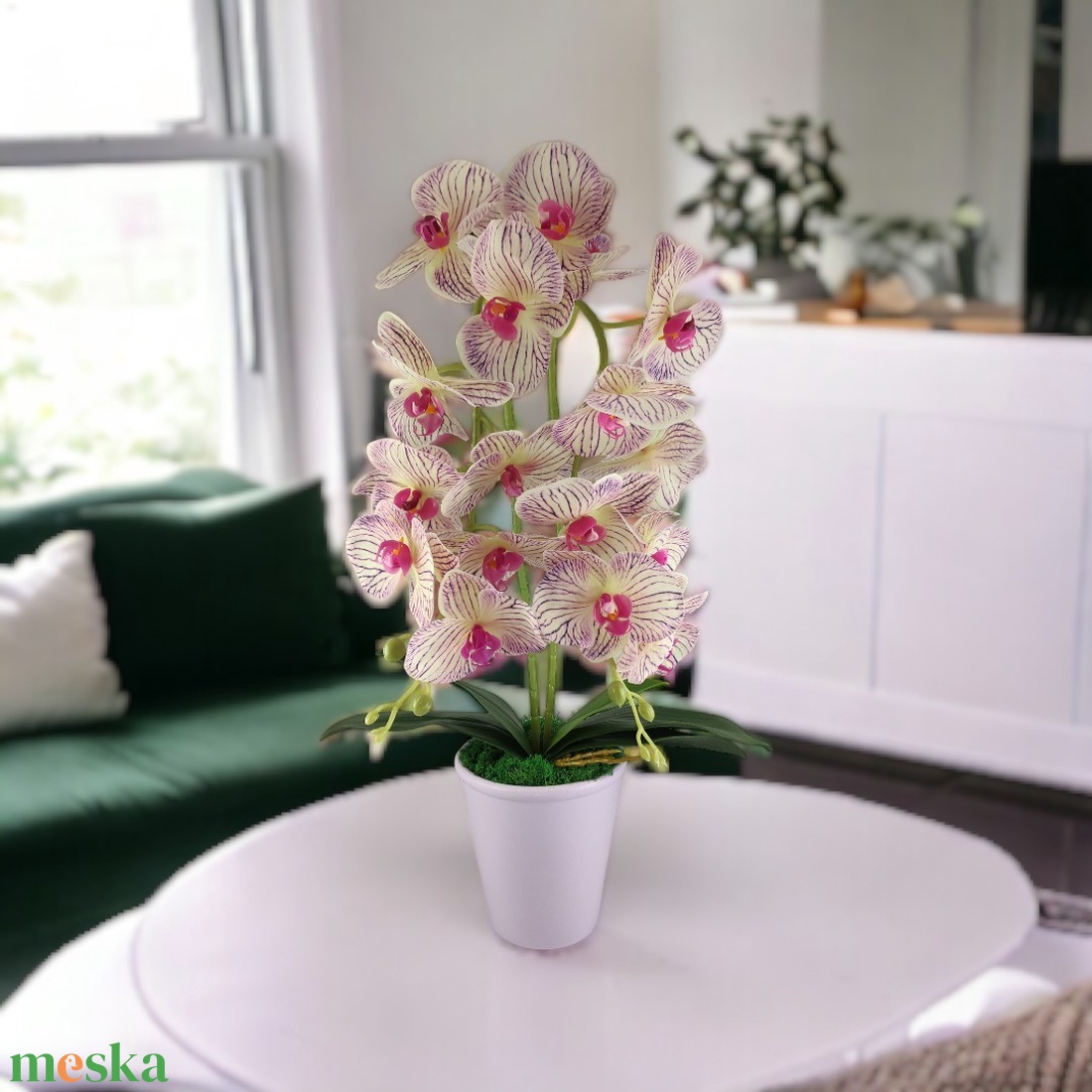 Nagy méretű krém, lila kétszálas orchidea OR202KRLI - otthon & életmód - dekoráció - virágdísz és tartó - csokor & virágdísz - Meska.hu Nagy méretű krém, lila kétszálas orchidea OR202KRLI - otthon & életmód - dekoráció - virágdísz és tartó - csokor & virágdísz - Meska.hu