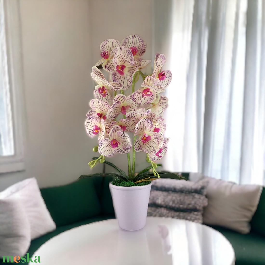 Nagy méretű krém, lila kétszálas orchidea OR202KRLI - otthon & életmód - dekoráció - virágdísz és tartó - csokor & virágdísz - Meska.hu Nagy méretű krém, lila kétszálas orchidea OR202KRLI - otthon & életmód - dekoráció - virágdísz és tartó - csokor & virágdísz - Meska.hu