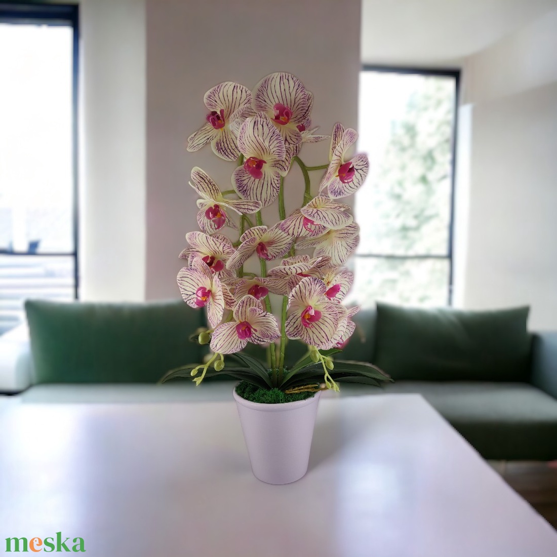 Nagy méretű krém, lila kétszálas orchidea OR202KRLI - otthon & életmód - dekoráció - virágdísz és tartó - csokor & virágdísz - Meska.hu Nagy méretű krém, lila kétszálas orchidea OR202KRLI - otthon & életmód - dekoráció - virágdísz és tartó - csokor & virágdísz - Meska.hu