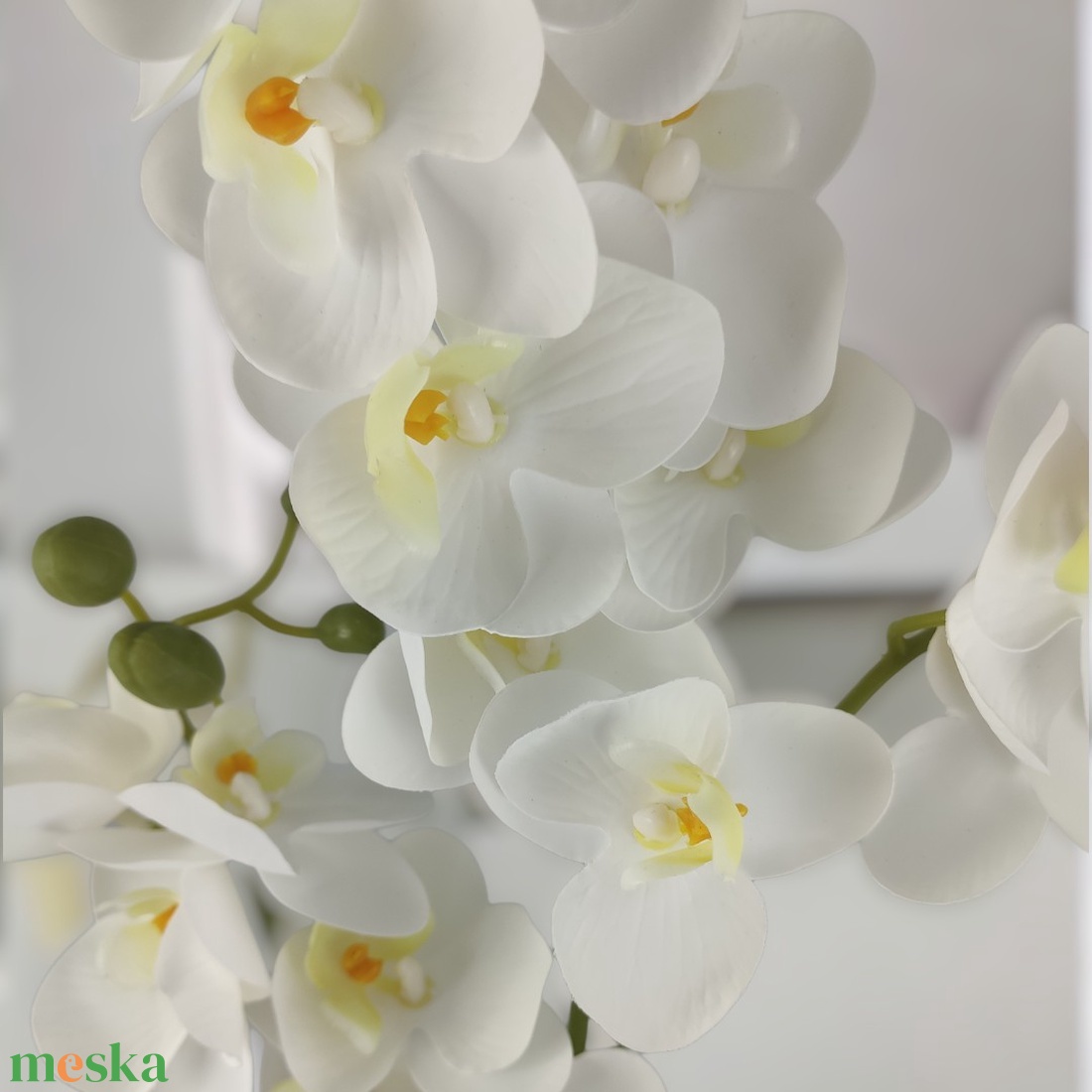 Négyágú fehér kisméretű orchidea ORK405FH - otthon & életmód - dekoráció - virágdísz és tartó - csokor & virágdísz - Meska.hu Négyágú fehér kisméretű orchidea ORK405FH - otthon & életmód - dekoráció - virágdísz és tartó - csokor & virágdísz - Meska.hu