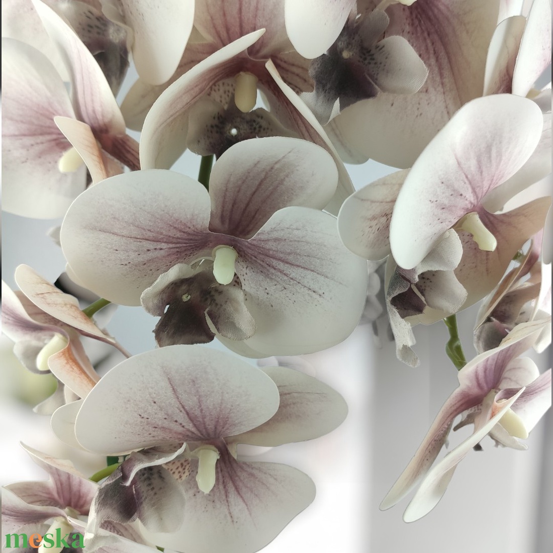 Nagyméretű kétszálas hamvas mályva cirmos orchidea OR211FHMA - otthon & életmód - dekoráció - virágdísz és tartó - csokor & virágdísz - Meska.hu Nagyméretű kétszálas hamvas mályva cirmos orchidea OR211FHMA - otthon & életmód - dekoráció - virágdísz és tartó - csokor & virágdísz - Meska.hu