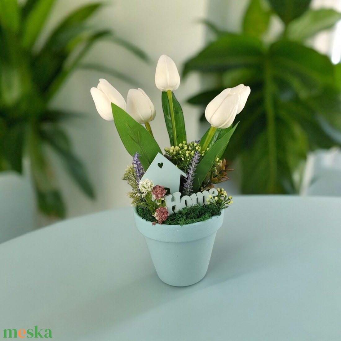 Fehér tulipánok tavaszi virágokkal TUG536FH - otthon & életmód - dekoráció - virágdísz és tartó - csokor & virágdísz - Meska.hu Fehér tulipánok tavaszi virágokkal TUG536FH - otthon & életmód - dekoráció - virágdísz és tartó - csokor & virágdísz - Meska.hu