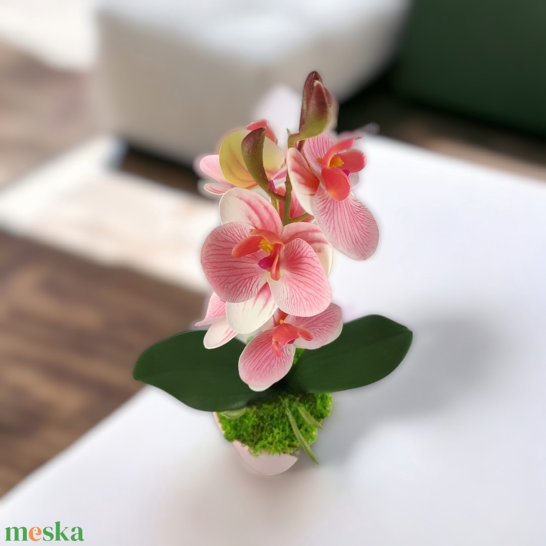 Rózsaszín, fehér mini orchidea pasztellszínű agyagkaspóban ORM115RSFH - otthon & életmód - dekoráció - virágdísz és tartó - csokor & virágdísz - Meska.hu Rózsaszín, fehér mini orchidea pasztellszínű agyagkaspóban ORM115RSFH - otthon & életmód - dekoráció - virágdísz és tartó - csokor & virágdísz - Meska.hu