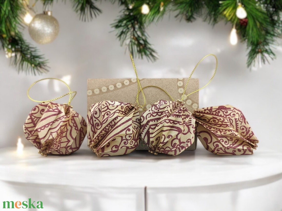 4 darabos beige, bordó karácsonyfadísz szett LNT04005 - karácsony - karácsonyi lakásdekoráció - karácsonyfadíszek - Meska.hu 4 darabos beige, bordó karácsonyfadísz szett LNT04005 - karácsony - karácsonyi lakásdekoráció - karácsonyfadíszek - Meska.hu