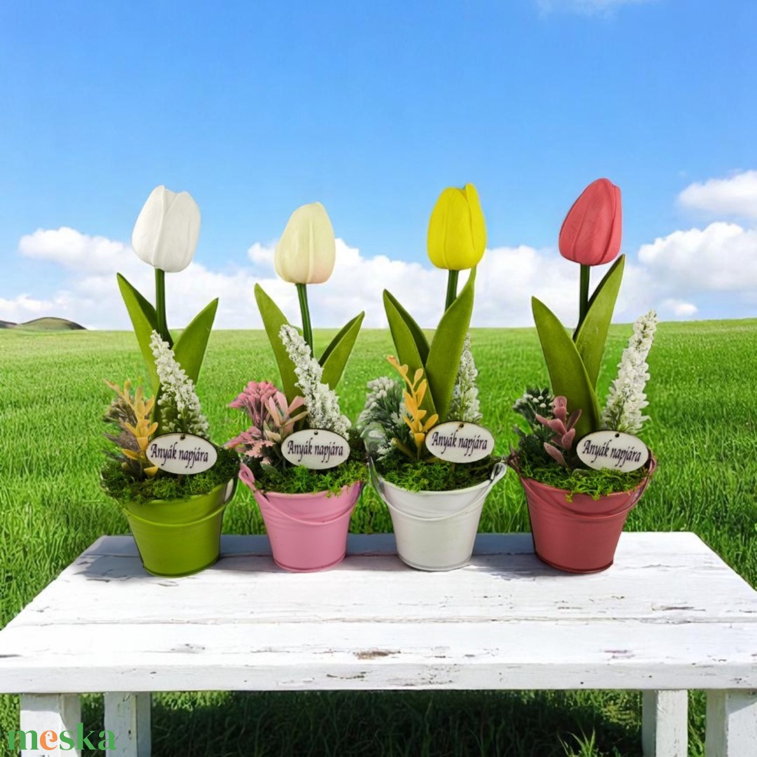 Színes Fémkaspós Anyák Napi Tulipán TUG1AN - otthon & életmód - dekoráció - virágdísz és tartó - csokor & virágdísz - Meska.hu Színes Fémkaspós Anyák Napi Tulipán TUG1AN - otthon & életmód - dekoráció - virágdísz és tartó - csokor & virágdísz - Meska.hu