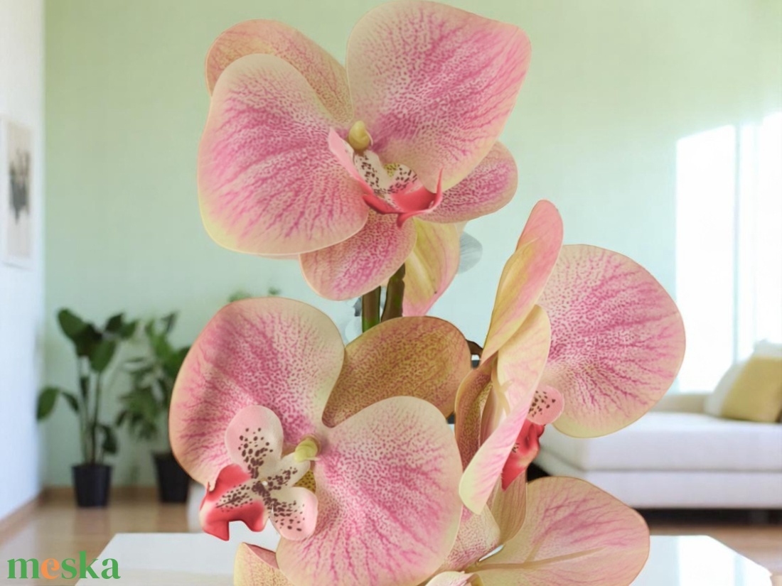 Rózsaszín nagyméretű egyszálas élethű orchidea OR121RS - otthon & életmód - dekoráció - virágdísz és tartó - csokor & virágdísz - Meska.hu Rózsaszín nagyméretű egyszálas élethű orchidea OR121RS - otthon & életmód - dekoráció - virágdísz és tartó - csokor & virágdísz - Meska.hu