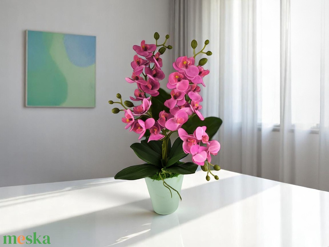 Kisvirágú 4 ágú élethű orchidea ORK408CI - otthon & életmód - dekoráció - virágdísz és tartó - csokor & virágdísz - Meska.hu Kisvirágú 4 ágú élethű orchidea ORK408CI - otthon & életmód - dekoráció - virágdísz és tartó - csokor & virágdísz - Meska.hu