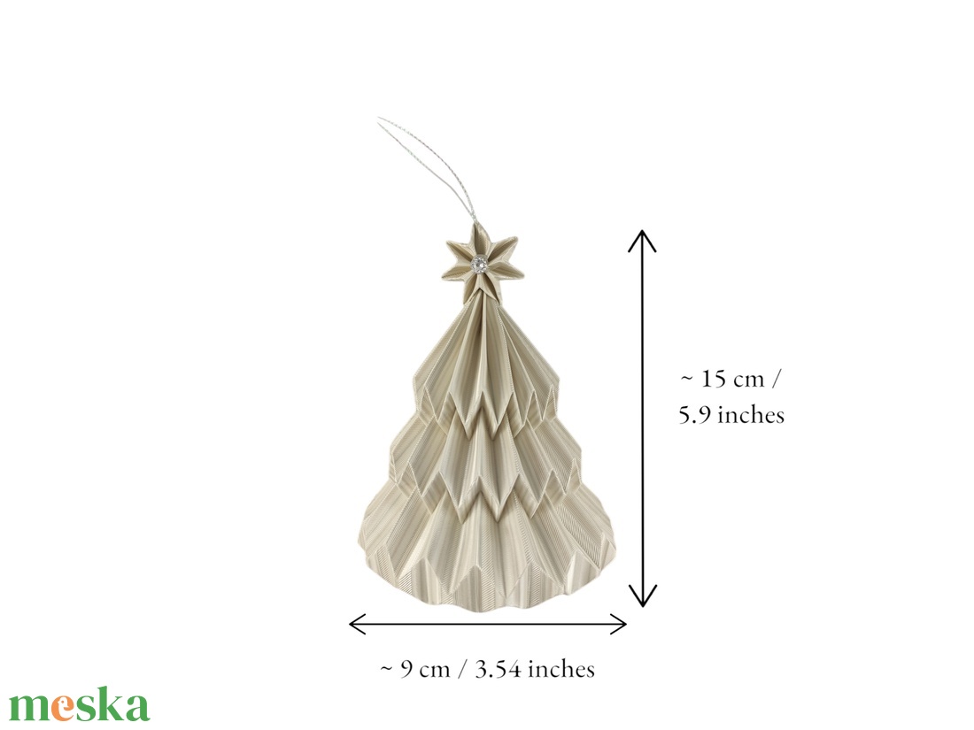 Fekete, kék, arany fenyőfa formájú karácsonyfadísz FF146 - karácsony - karácsonyi lakásdekoráció - karácsonyfadíszek - Meska.hu