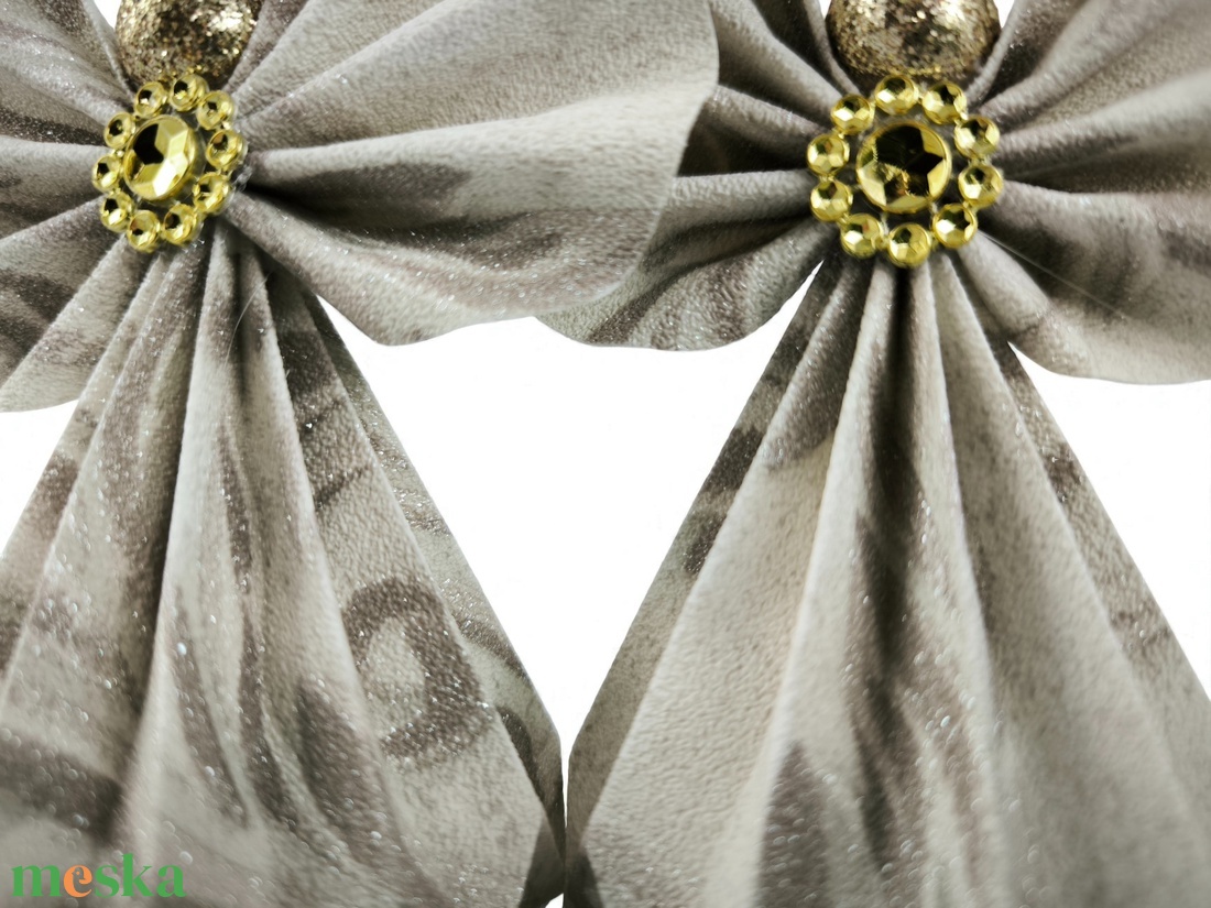 Ekrü, barna papírangyalka függődísz PANAR0130 - karácsony - karácsonyi lakásdekoráció - karácsonyi lakásdíszek - Meska.hu