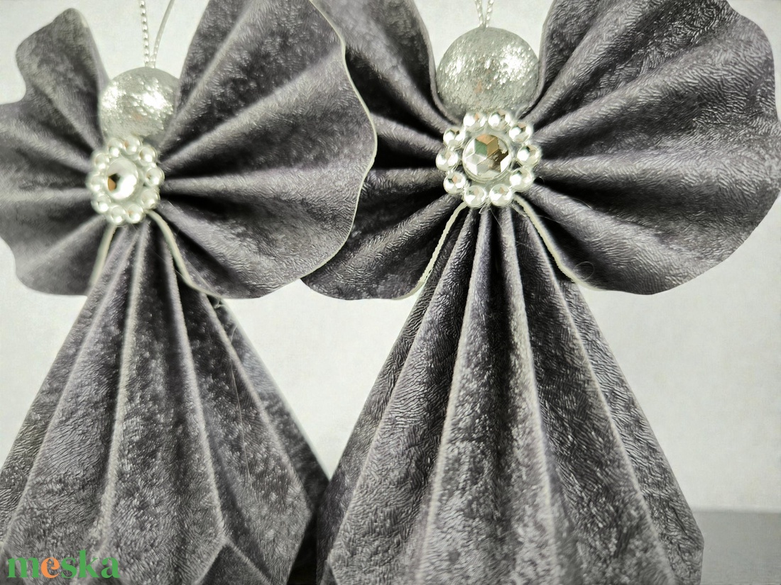 Sötétkék papírangyalka PANEZ0084 - otthon & életmód - dekoráció - fali és függő dekoráció - függődísz - Meska.hu